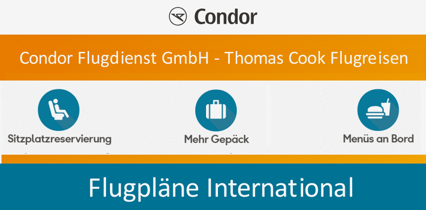 CONDOR AIRLINE - Flugplan - condor depatures & arrival - Condor Flüge direkt buchen